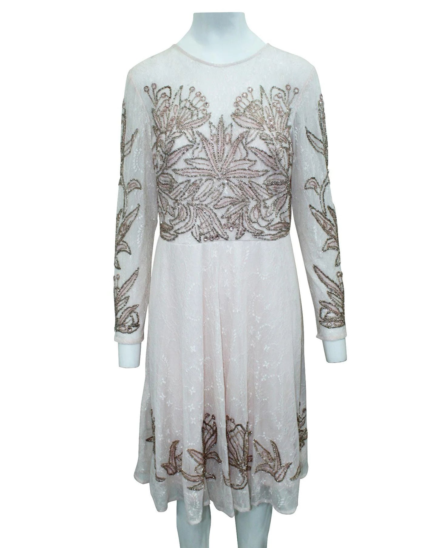 Multicolor Silk Cocktail Dress