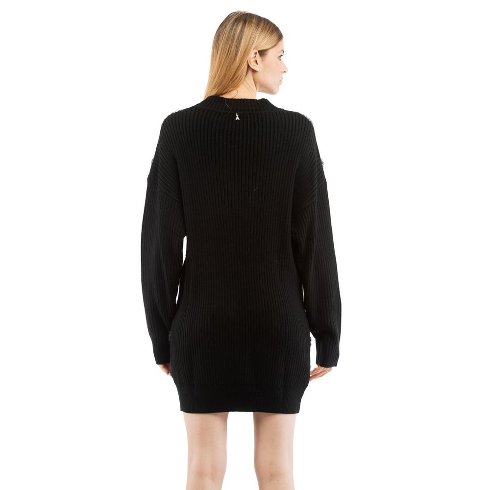 Black Nylon Casual Dress