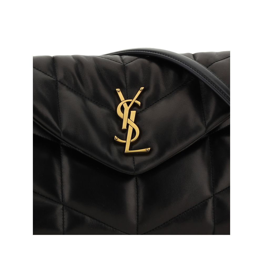 Saint Laurent Black Lamb Leather Shoulder Bag