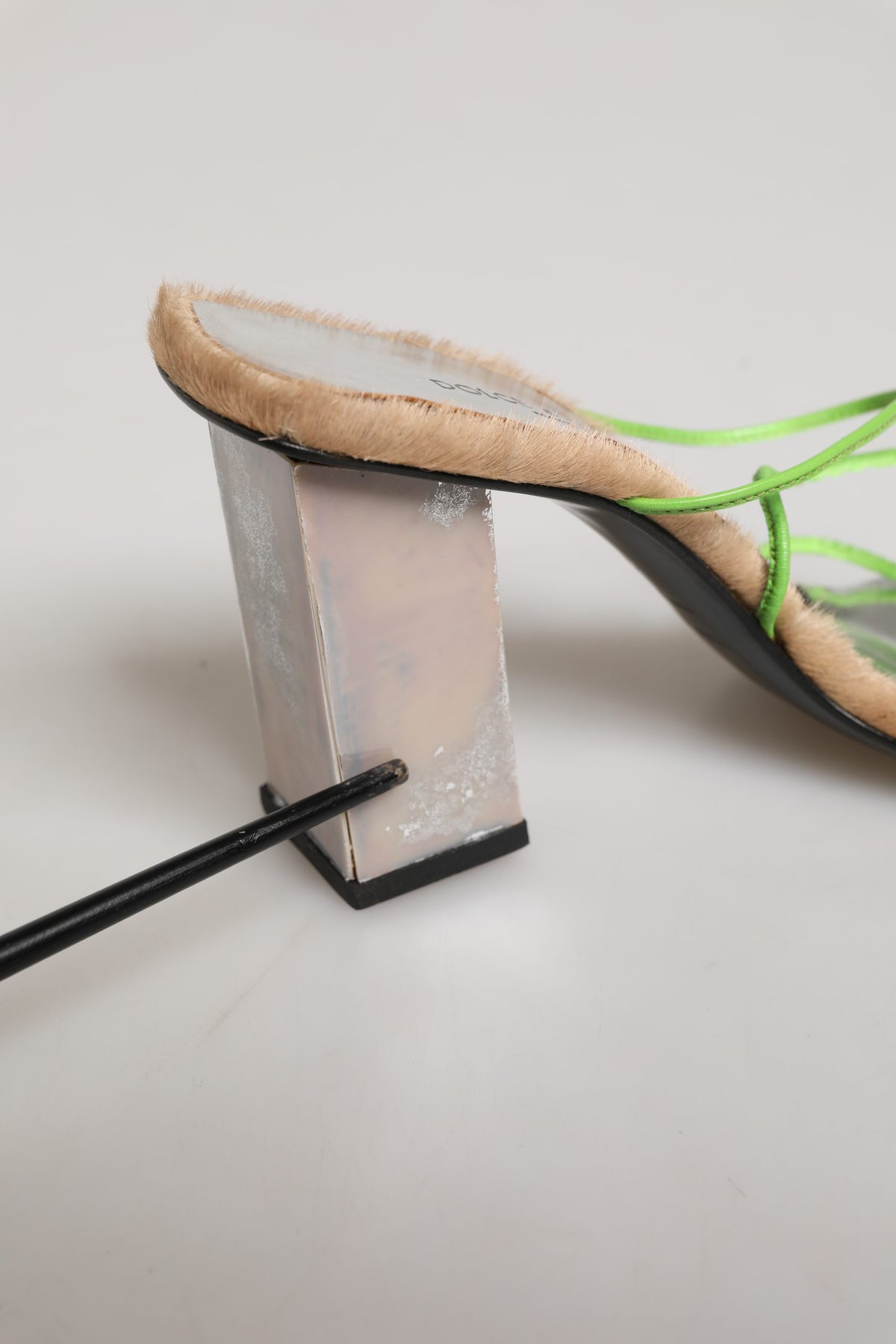 Dolce & Gabbana Multicolor Leather Block Heels Sandals Shoes