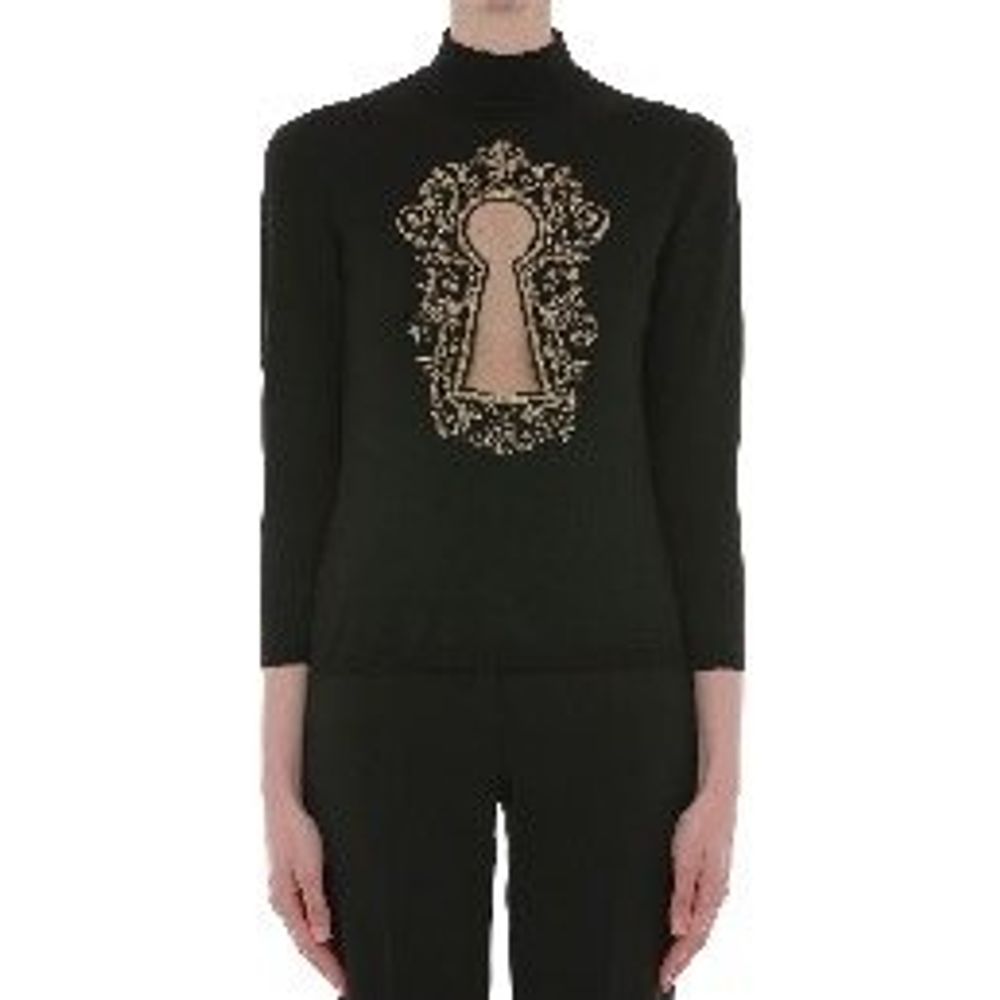 Black Wool Sweatshirt
