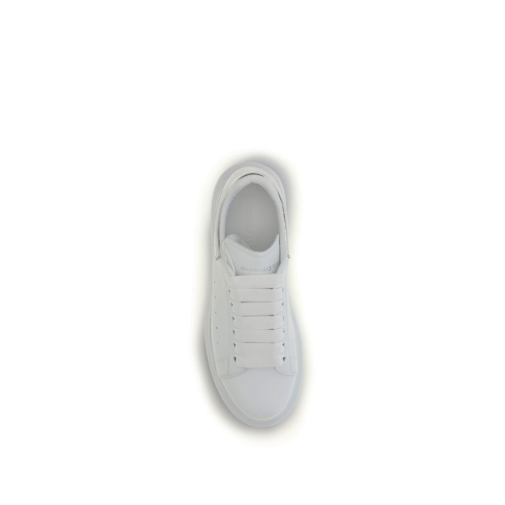 Alexander McQueen White Calf Leather Bos Taurus Platform Sneakers
