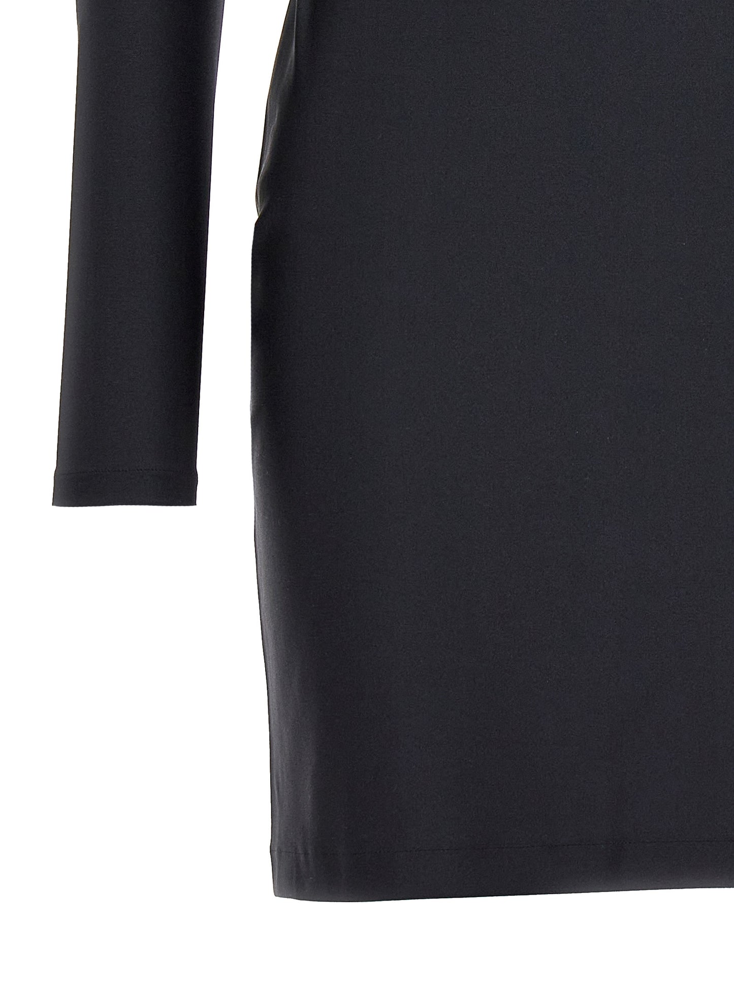 Black Polyamide Short Dress