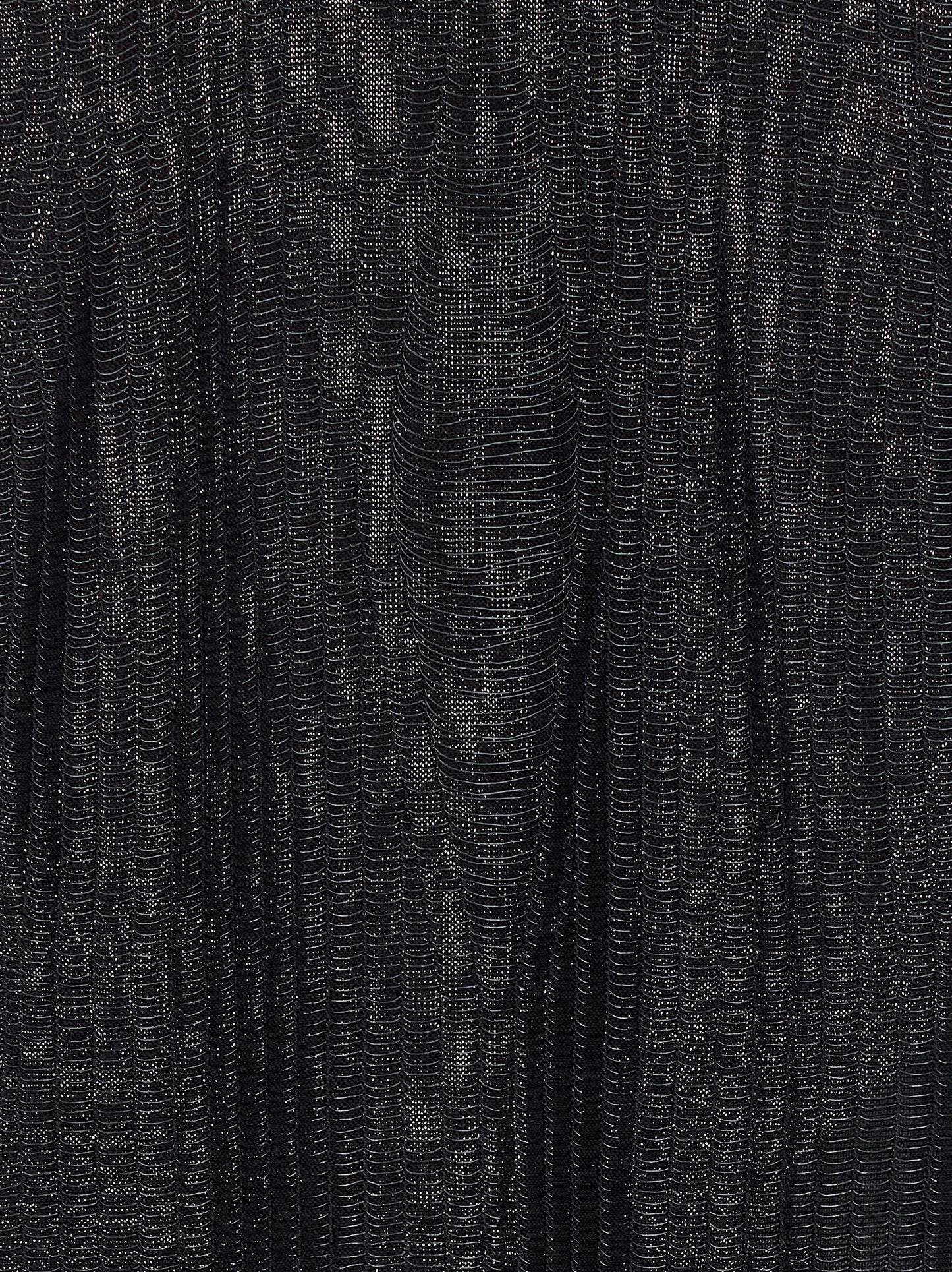 Black Viscose Sleeveles T-Shirt