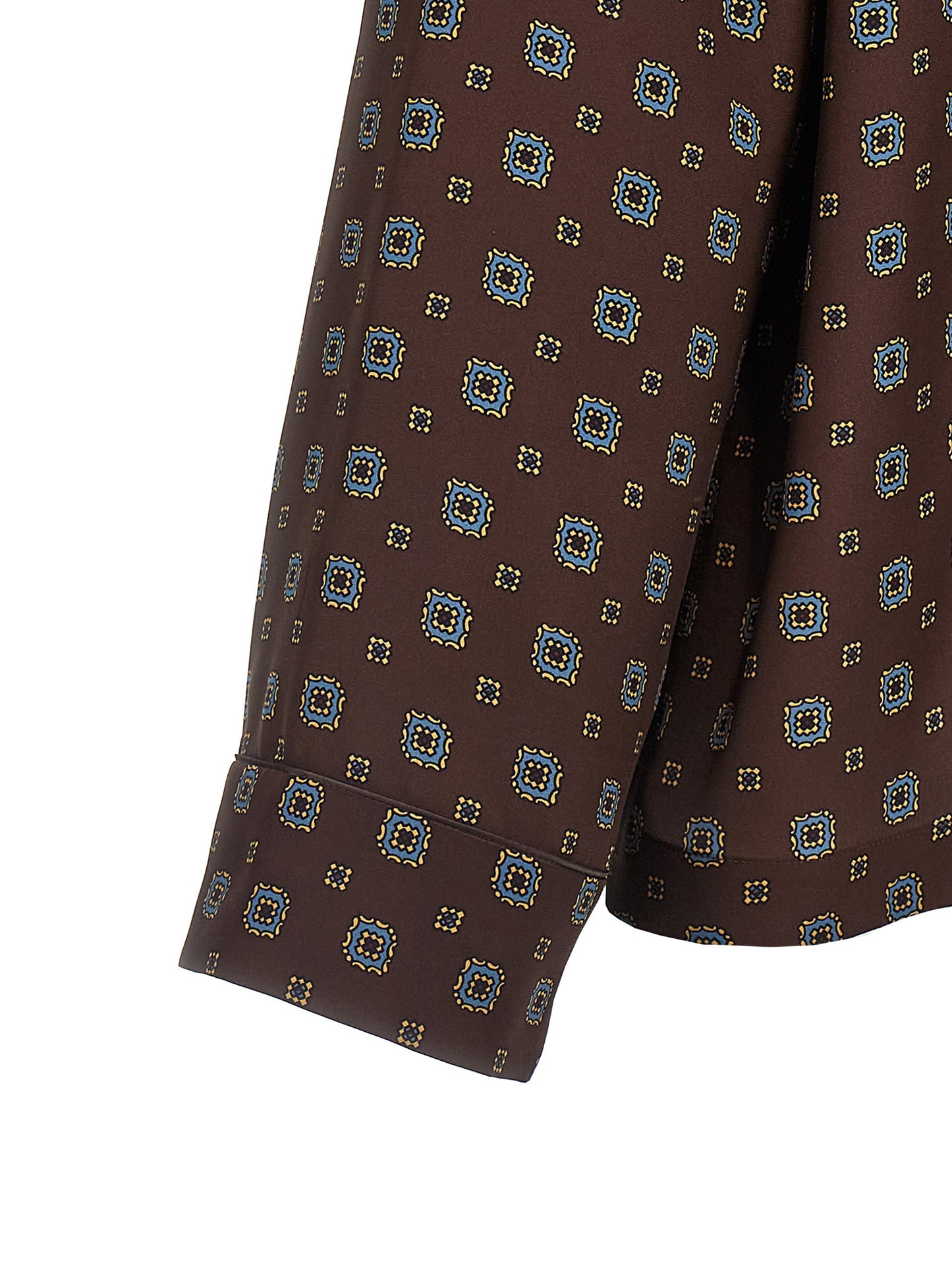 Brown Silk Blouse