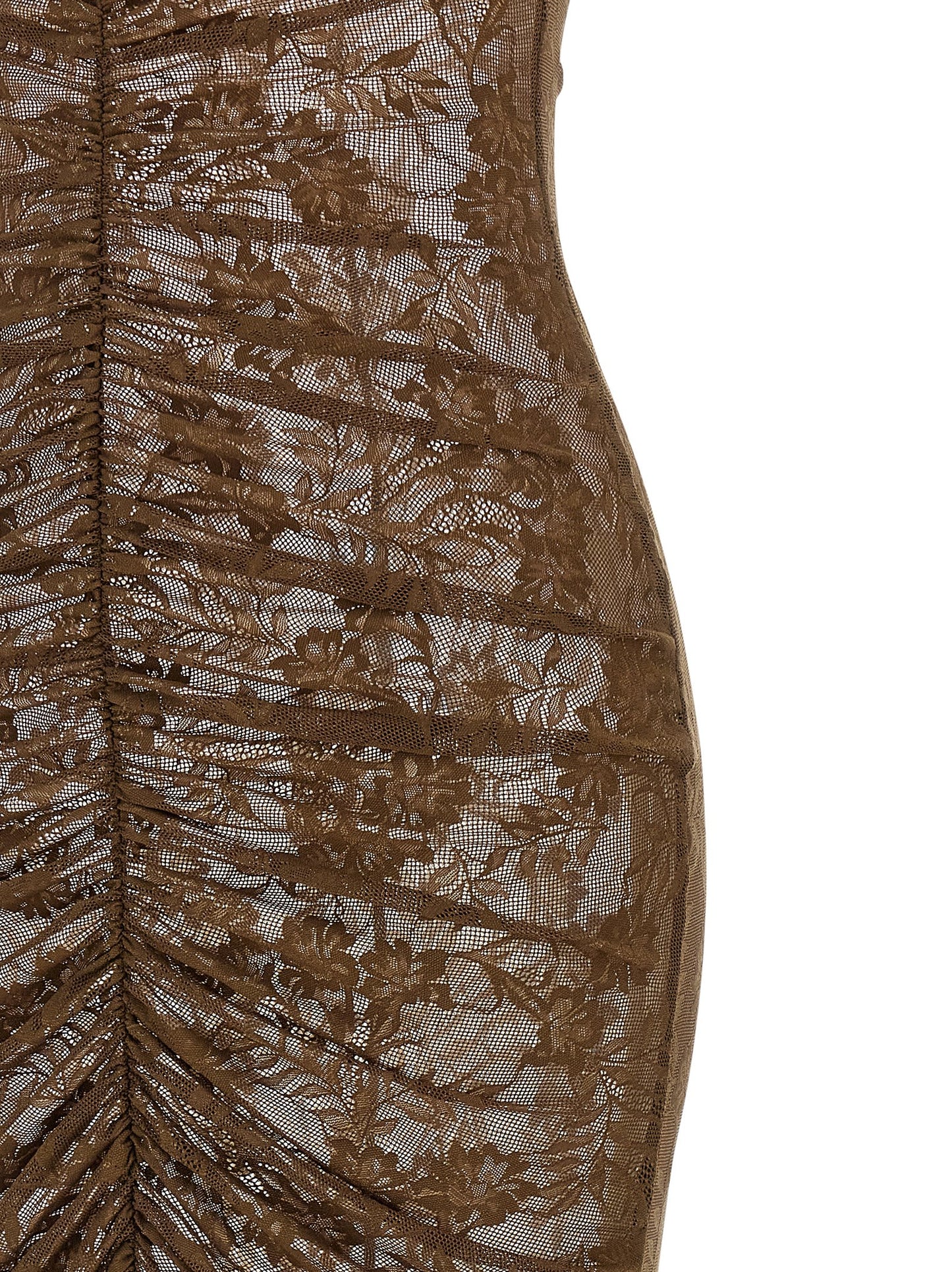 Bicolor Polyamide Long Dress