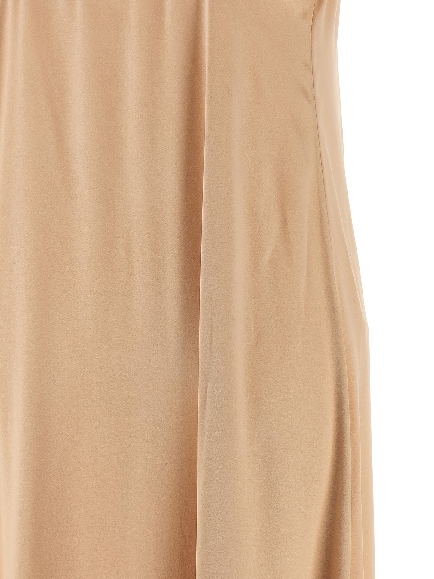 Beige Viscose Long Dress