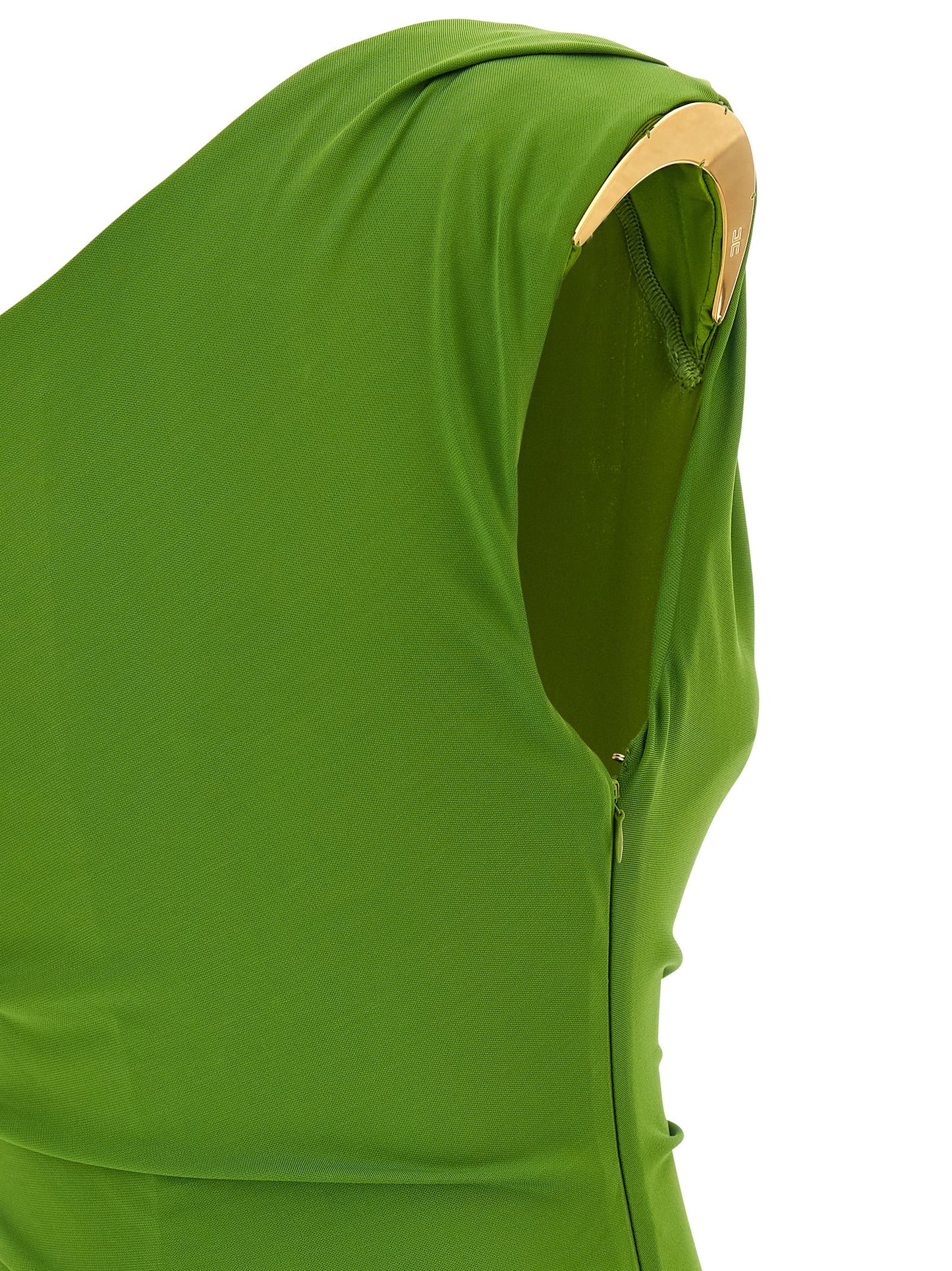 Bicolor Viscose Long Dress