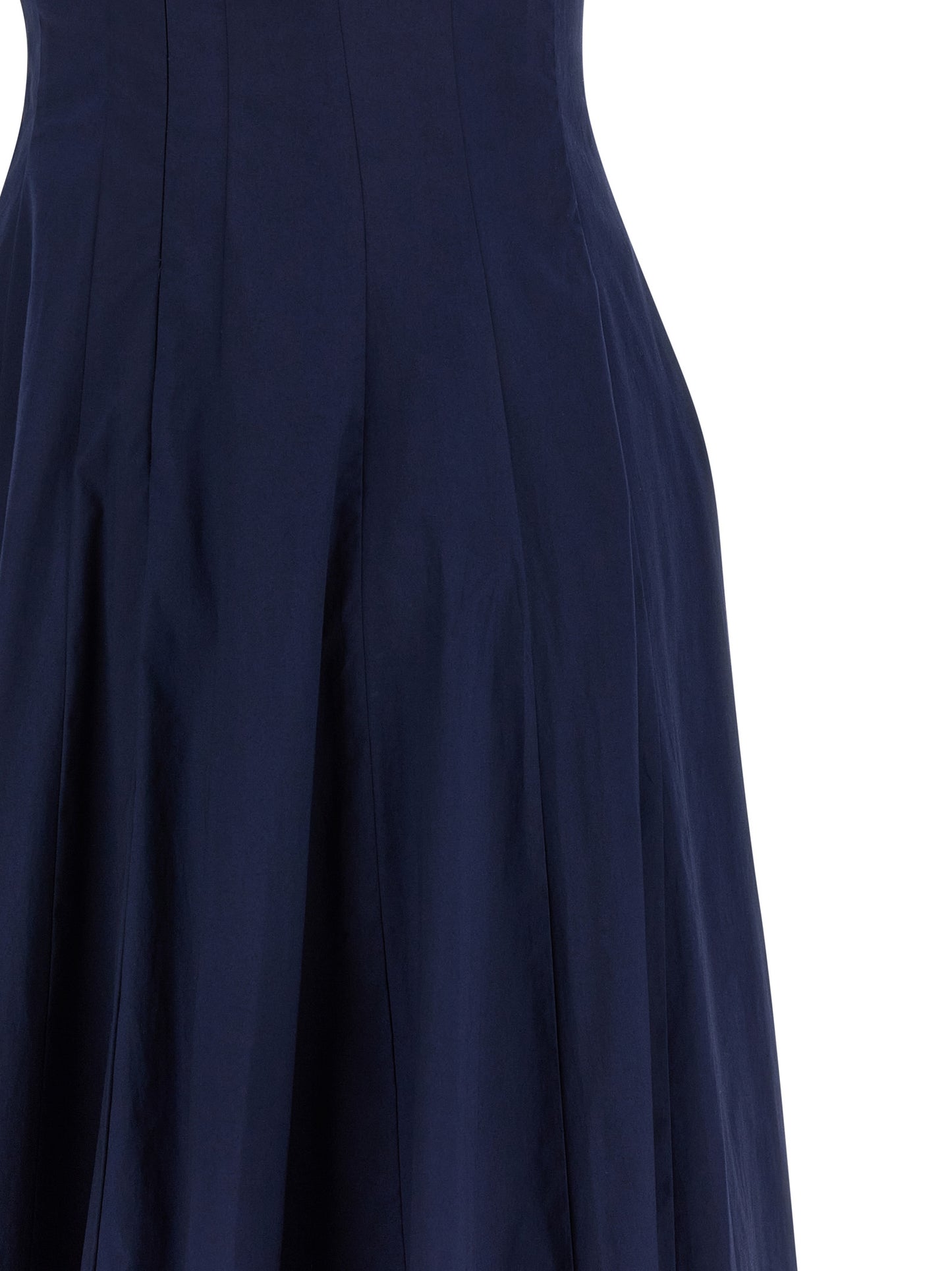 Blue Cotton Midi Dress