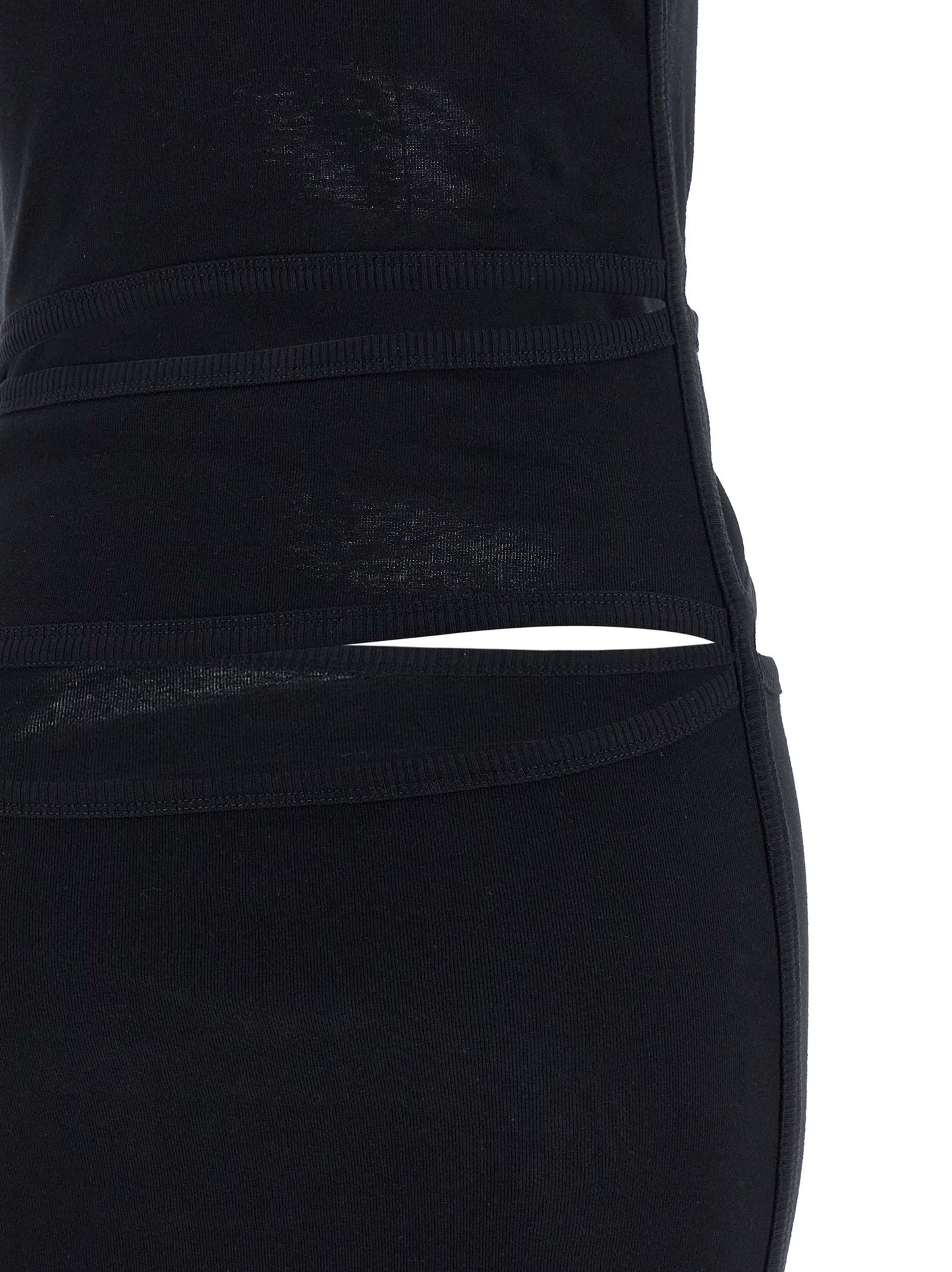 Black Organic Cotton Short Dress
