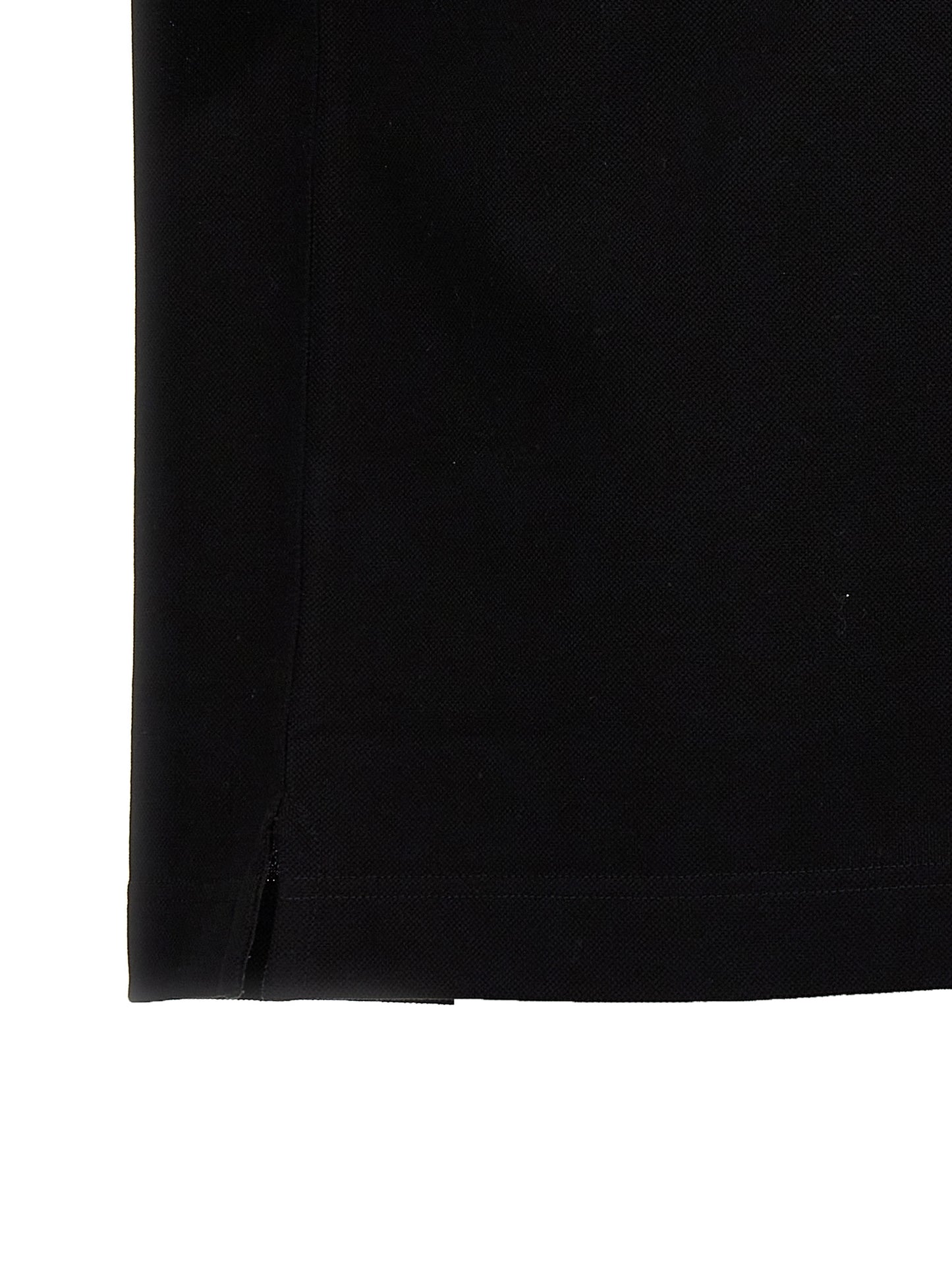 Black Cotton Polo Shirt