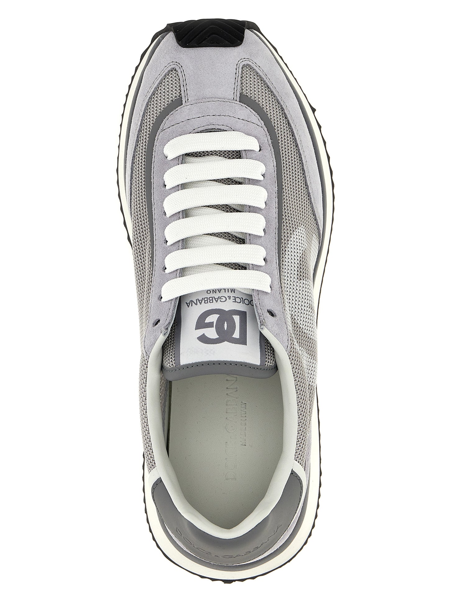 Gray Calfskin Athletic Sneakers