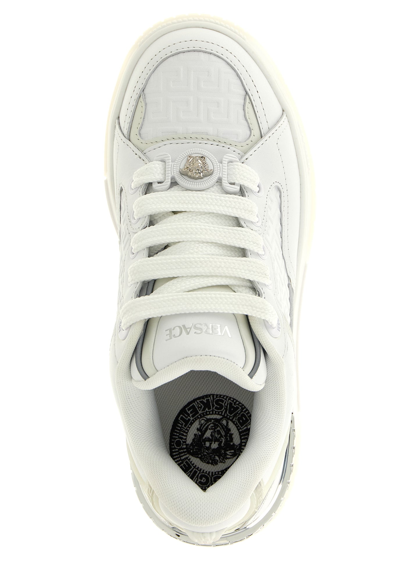 White Calfskin Low Top Sneakers