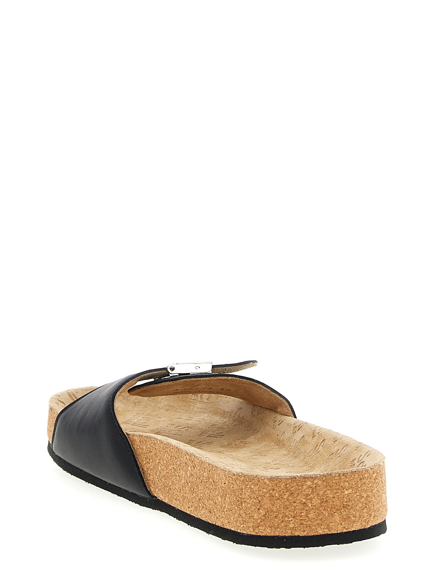 Balenciaga Black Calfskin Slides