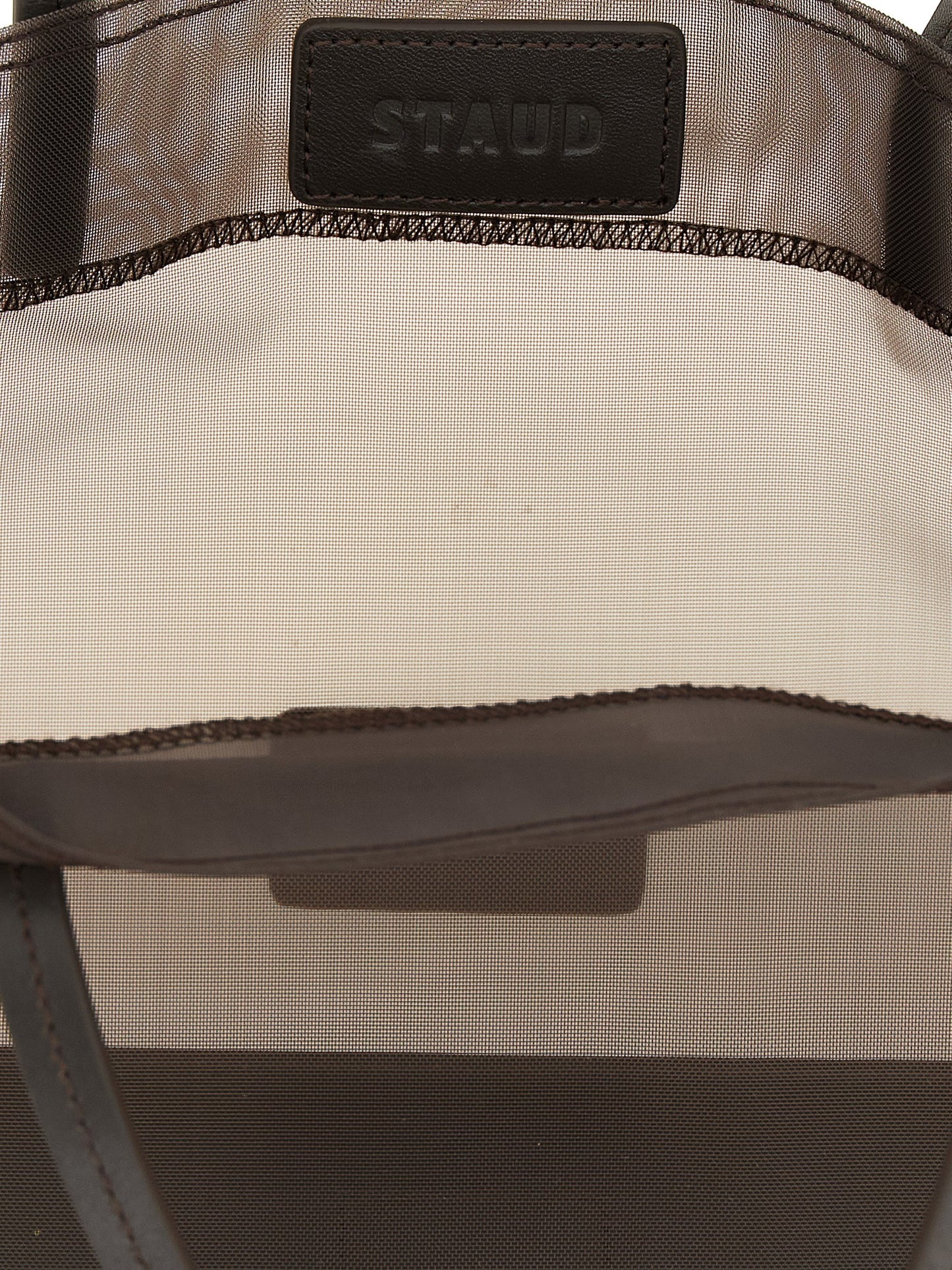 Brown Polyamide Tote Bag