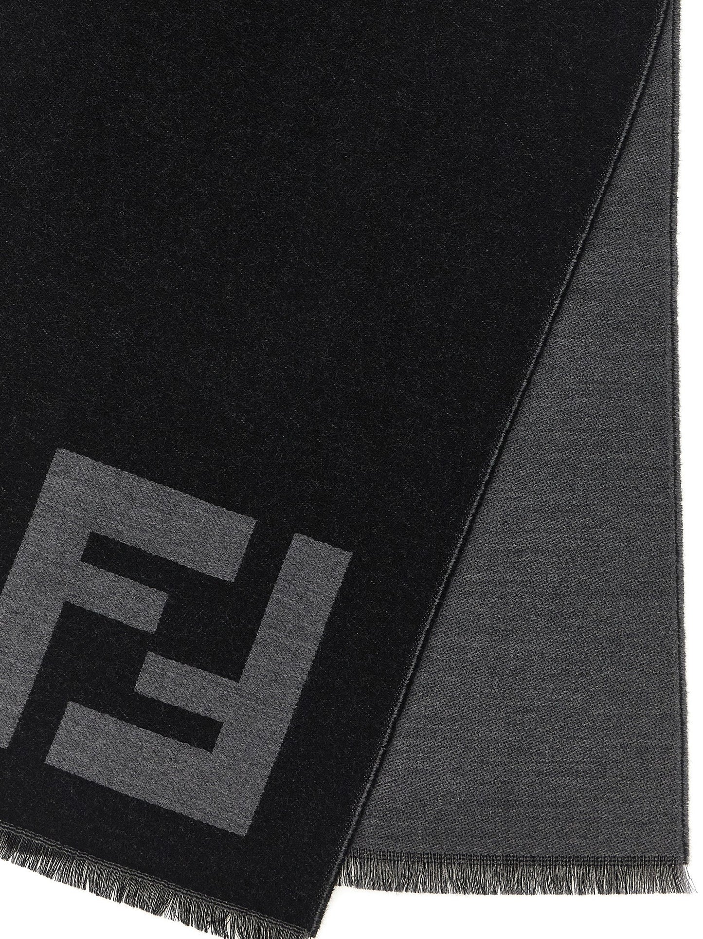 Black Virgin Wool Scarf