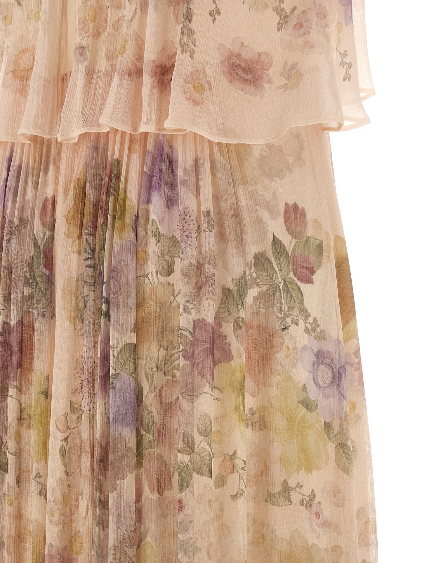 Multicolor Viscose Long Dress
