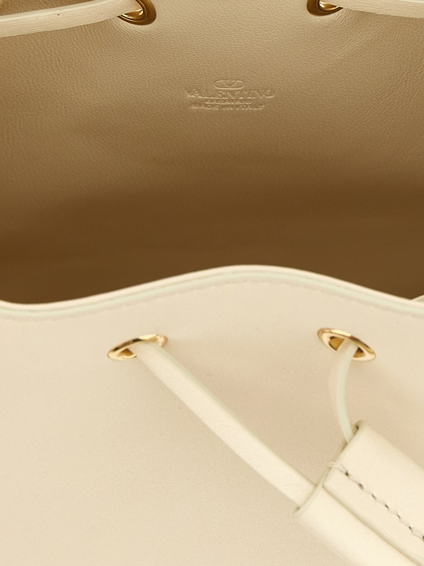 Valentino Garavani White Lamb Leather Crossbody Bag