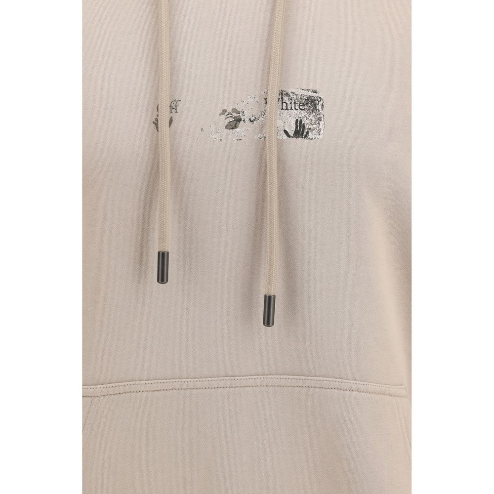 Off-White Beige Cotton Sweatshirt