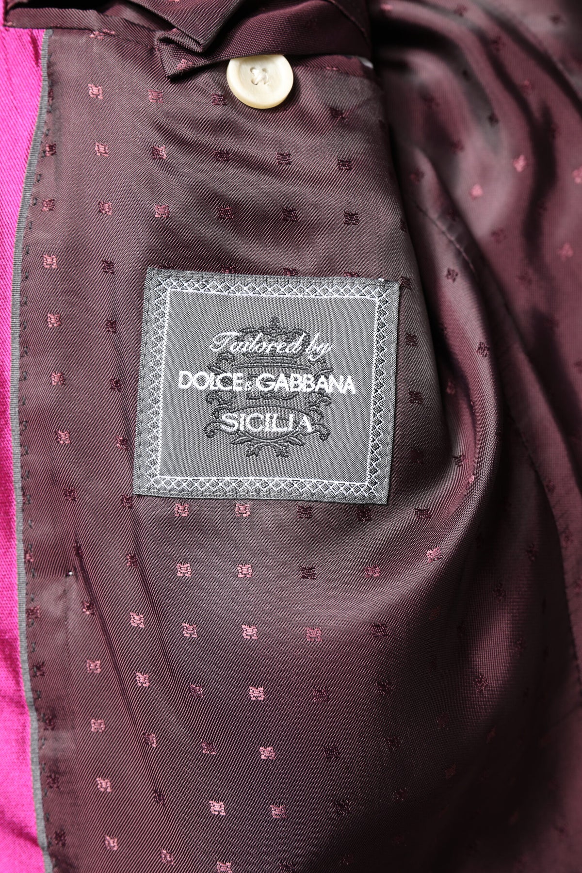 Dolce & Gabbana Pink SICILIA Double Breasted 3 Piece Suit
