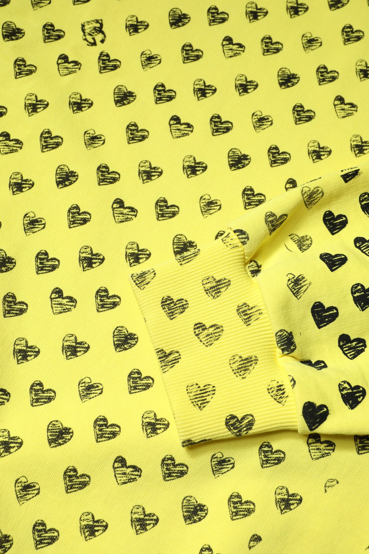 Dolce & Gabbana Yellow Heart Crew Neck Men Pullover Sweater