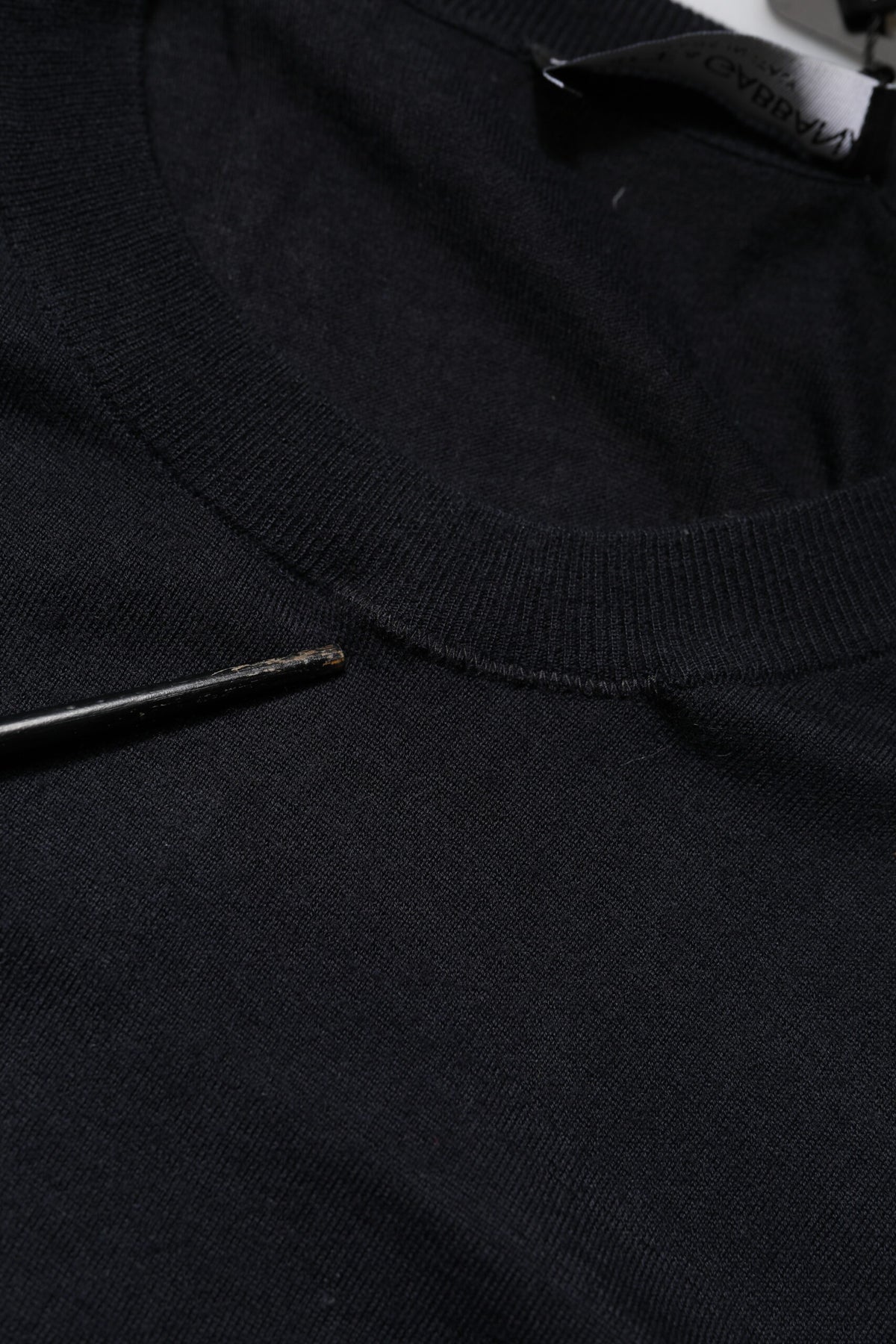 Dolce & Gabbana Black Long Sleeve CrewNeck Pullover Sweater