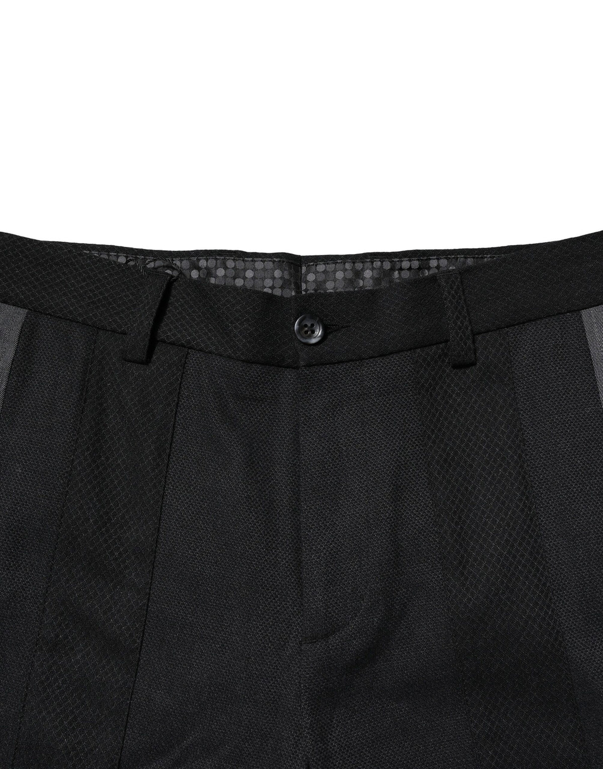 Dolce & Gabbana Black Gray Cotton Tapered Men Pants
