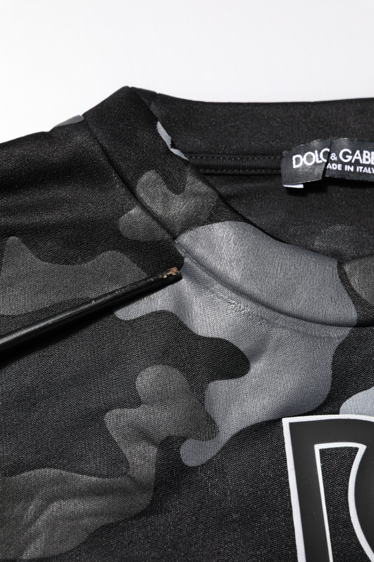 Dolce & Gabbana Black Camouflage Pullover Sweatshirt Sweater