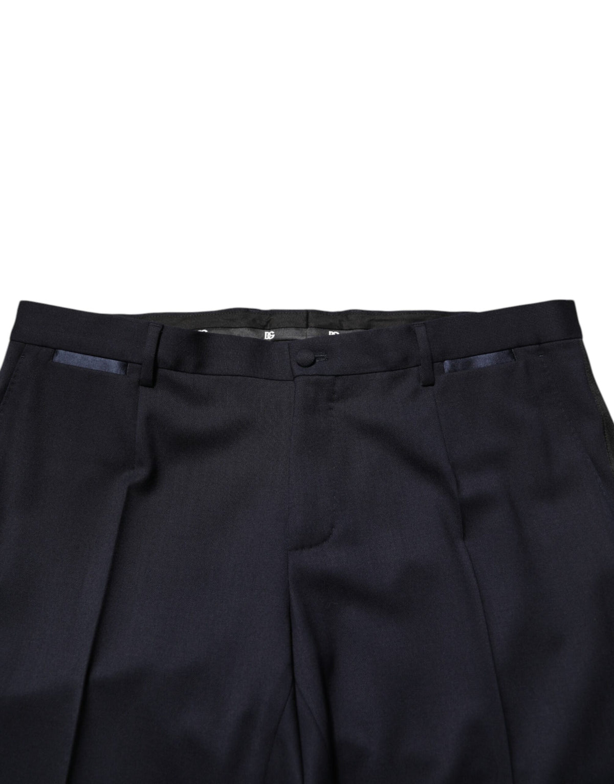 Dolce & Gabbana Dark Blue 3 Piece Wool Silk Blend Suit SICILIA