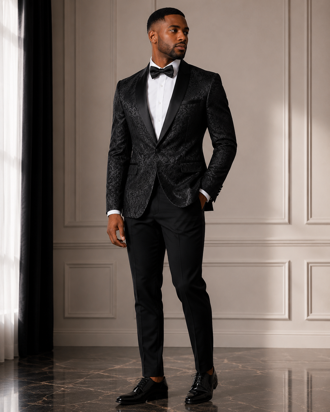 3 Piece Suit Slim Fit Blazer Pants & Vest Men's