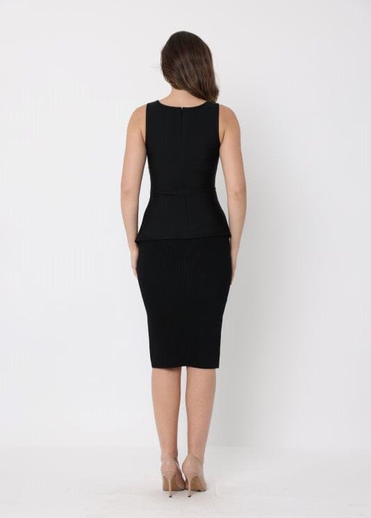 Solid Bodycon Pencil High Waist Bandage Skirt