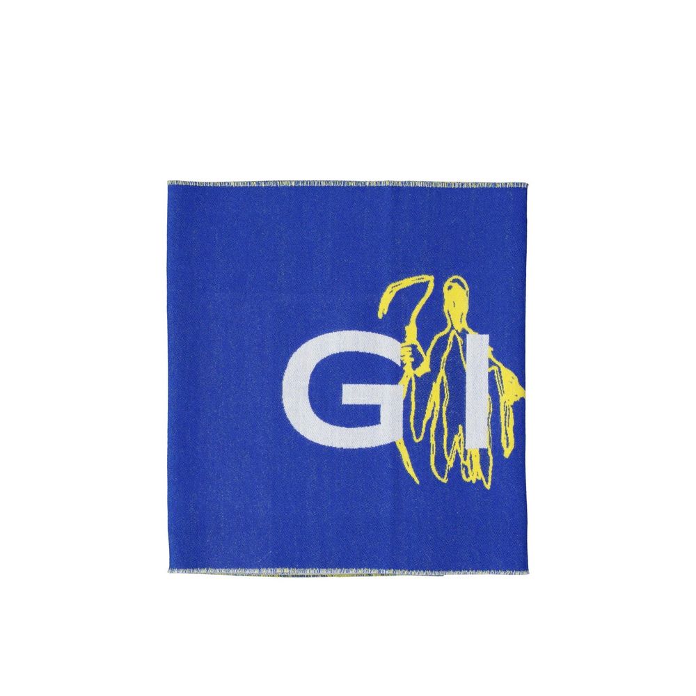 Blue Silk Scarf