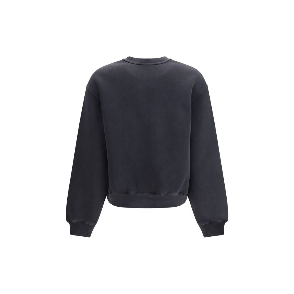 Black Cotton Sweatshirt