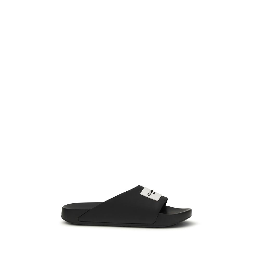 Black Rubber Sandals