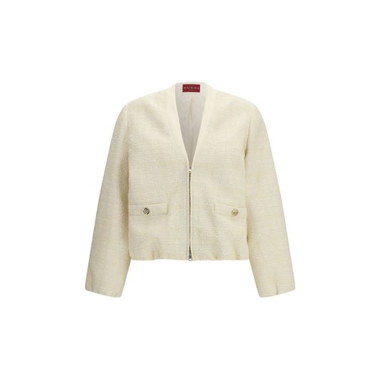 Gucci Beige Cotton Full-Length Jacket
