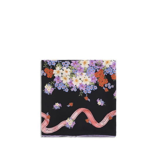 Multicolor Silk Scarf