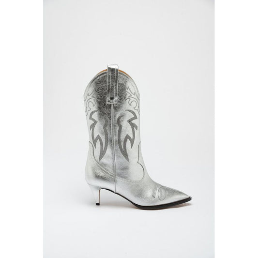 Multicolor Viscose High Heel Boots