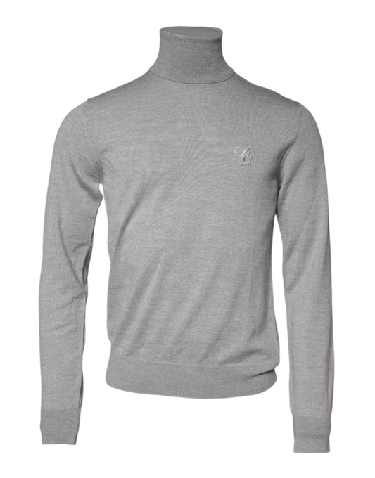 Dolce & Gabbana Gray LongSleeve Turtleneck Pullover Sweater
