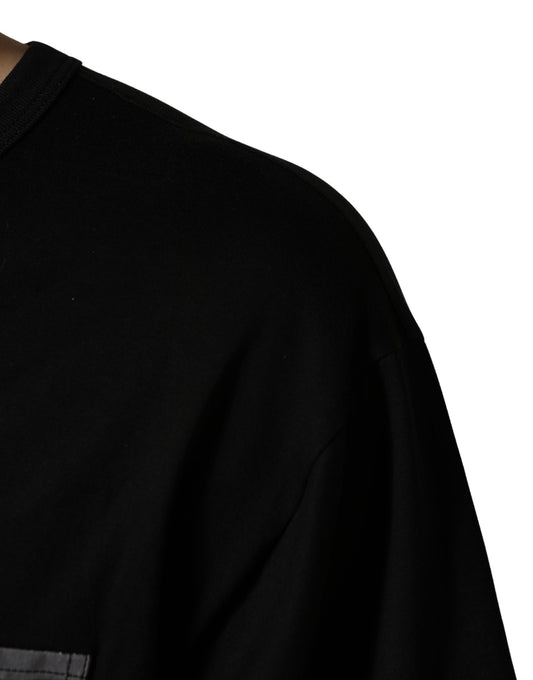 Black Camouflage Pocket Oversized T-shirt