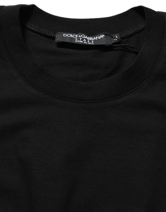 Black Long Sleeves Crew Neck Pullover Sweater