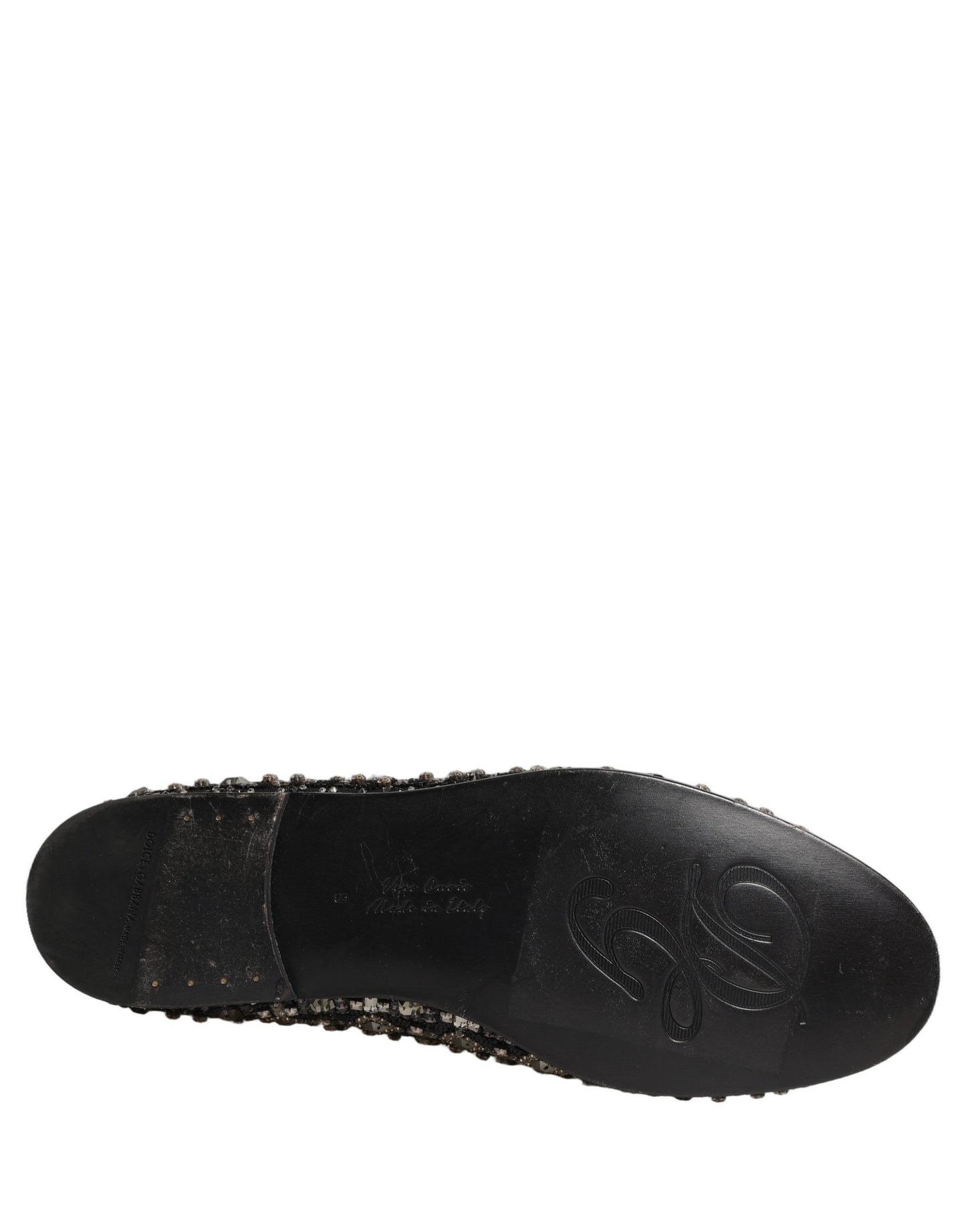 Silver Leather Logo Slip On Loafers Shoes