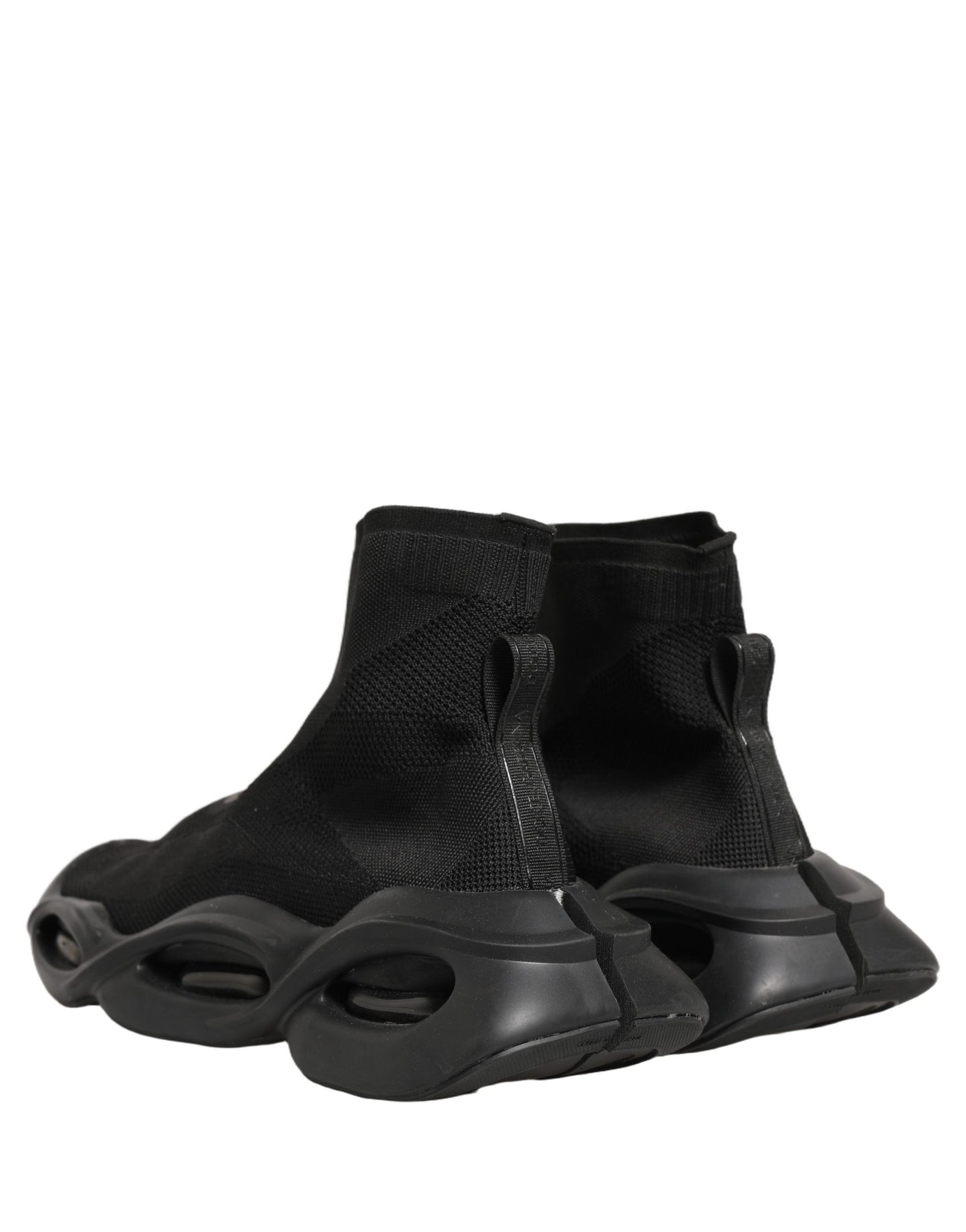 Black Slip On Wave Socks Men Sneakers Shoes