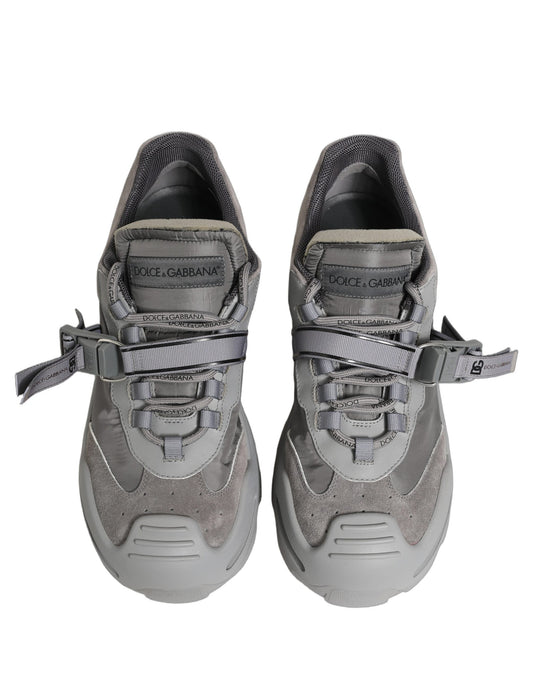 Gray Airmaster Panelled Low Top Men Sneakers Shoes