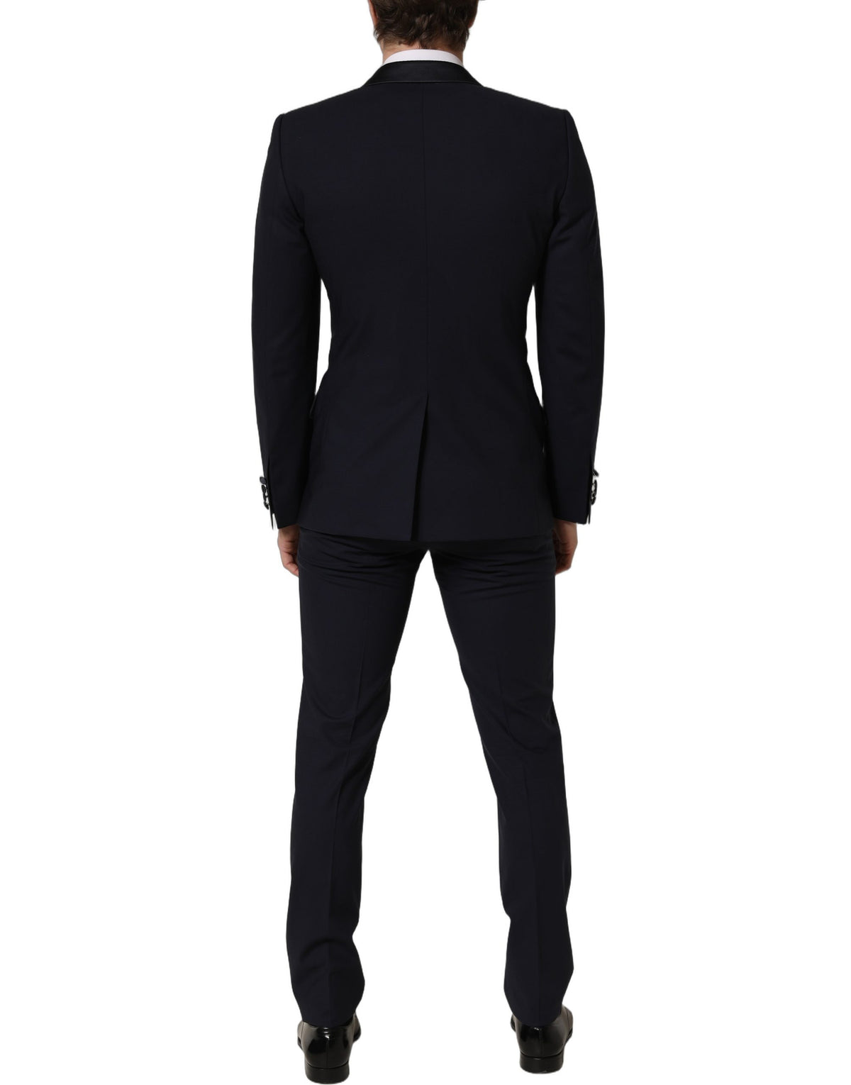 Dolce & Gabbana Dark Blue Wool Slim Fit Formal 2 Piece Men Suit