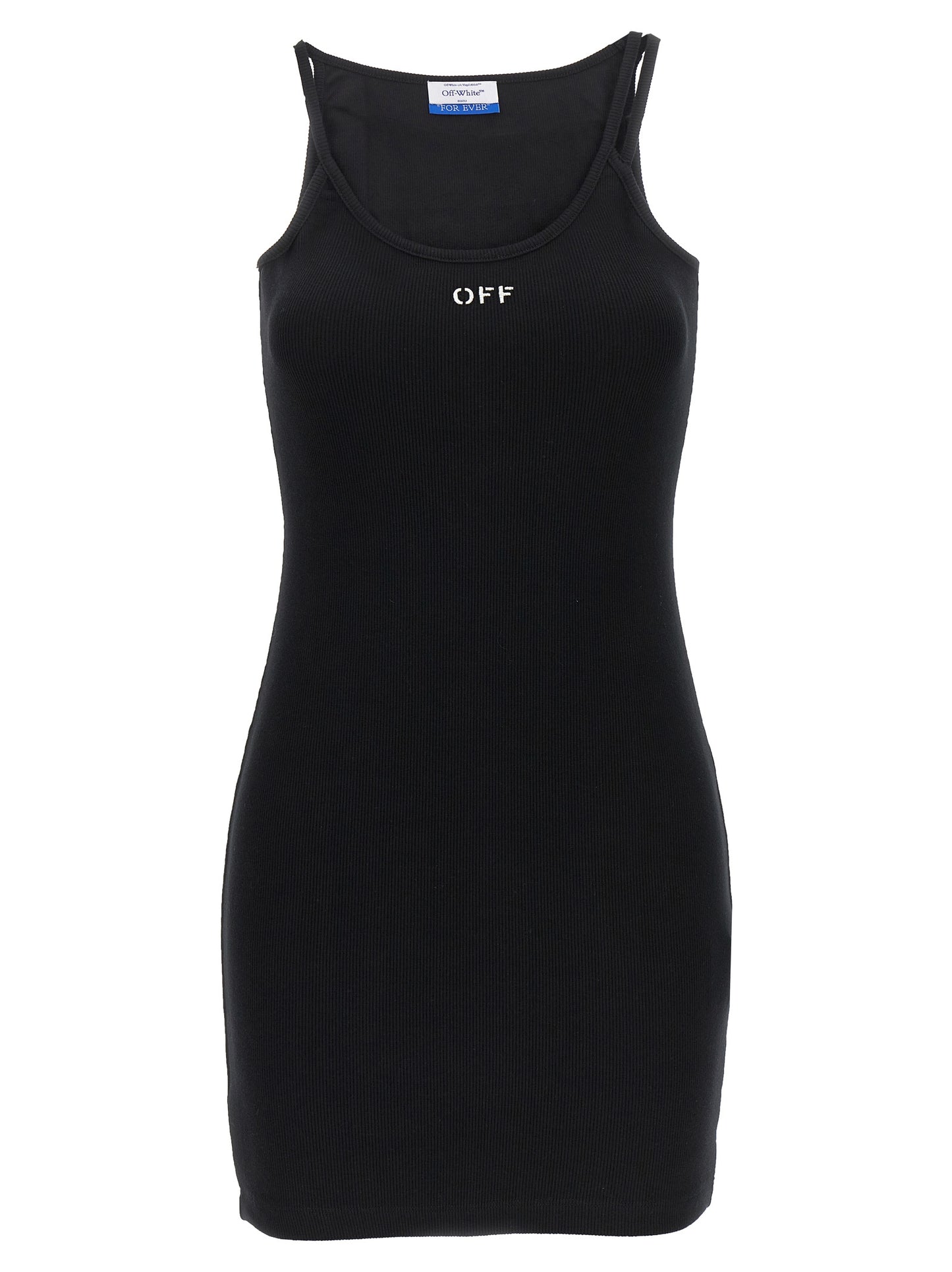 Black Cotton Short Dress