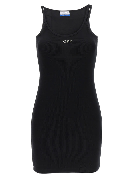 Black Cotton Short Dress