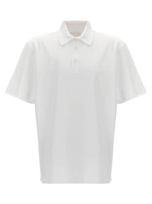 White Cotton Polo Shirt