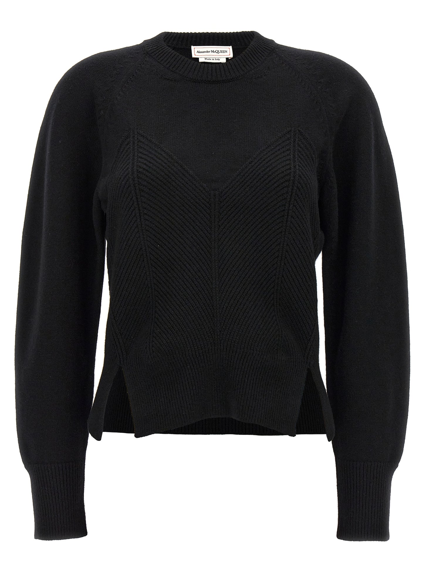 Black Wool Cardigan