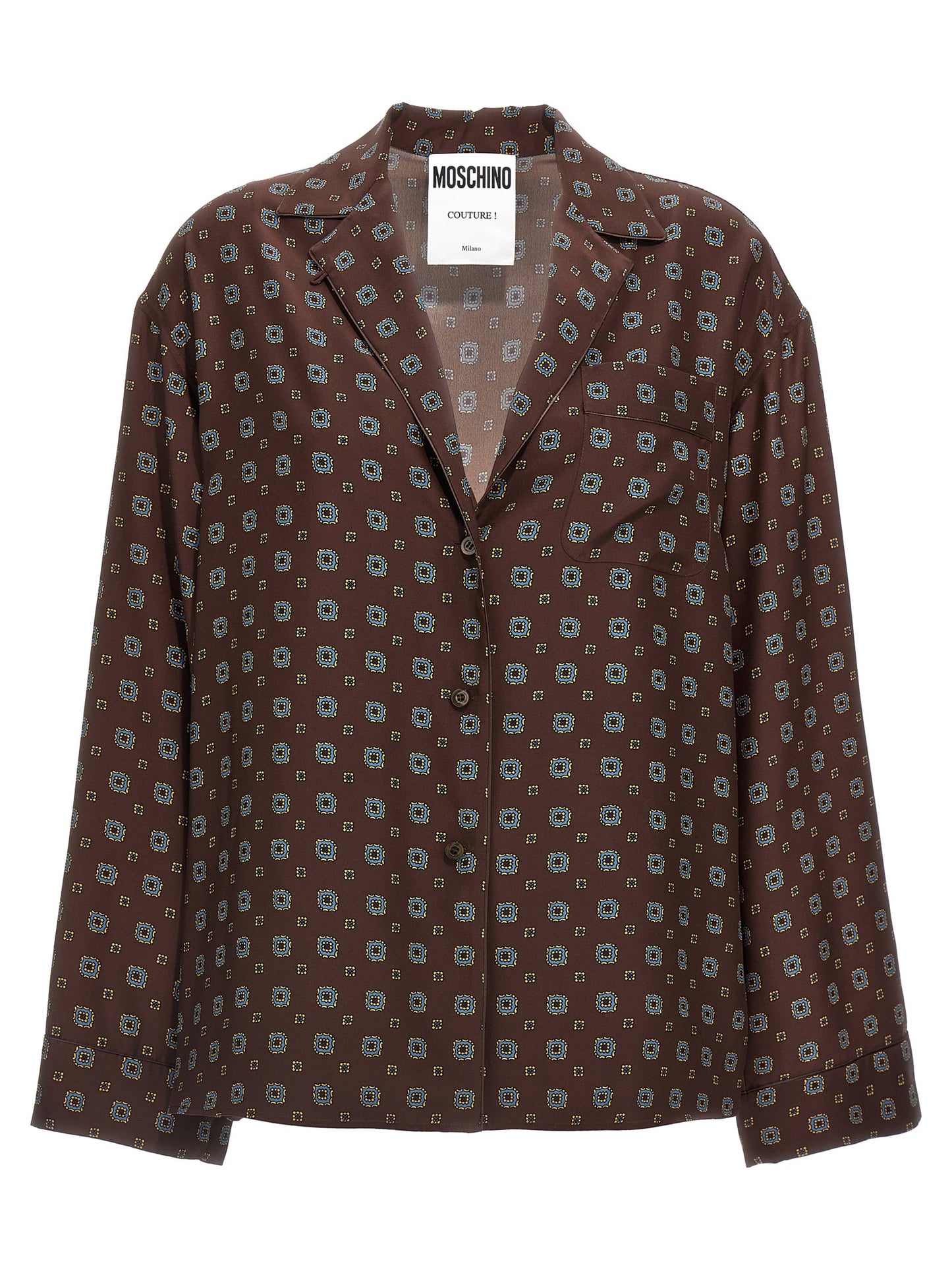 Brown Silk Blouse