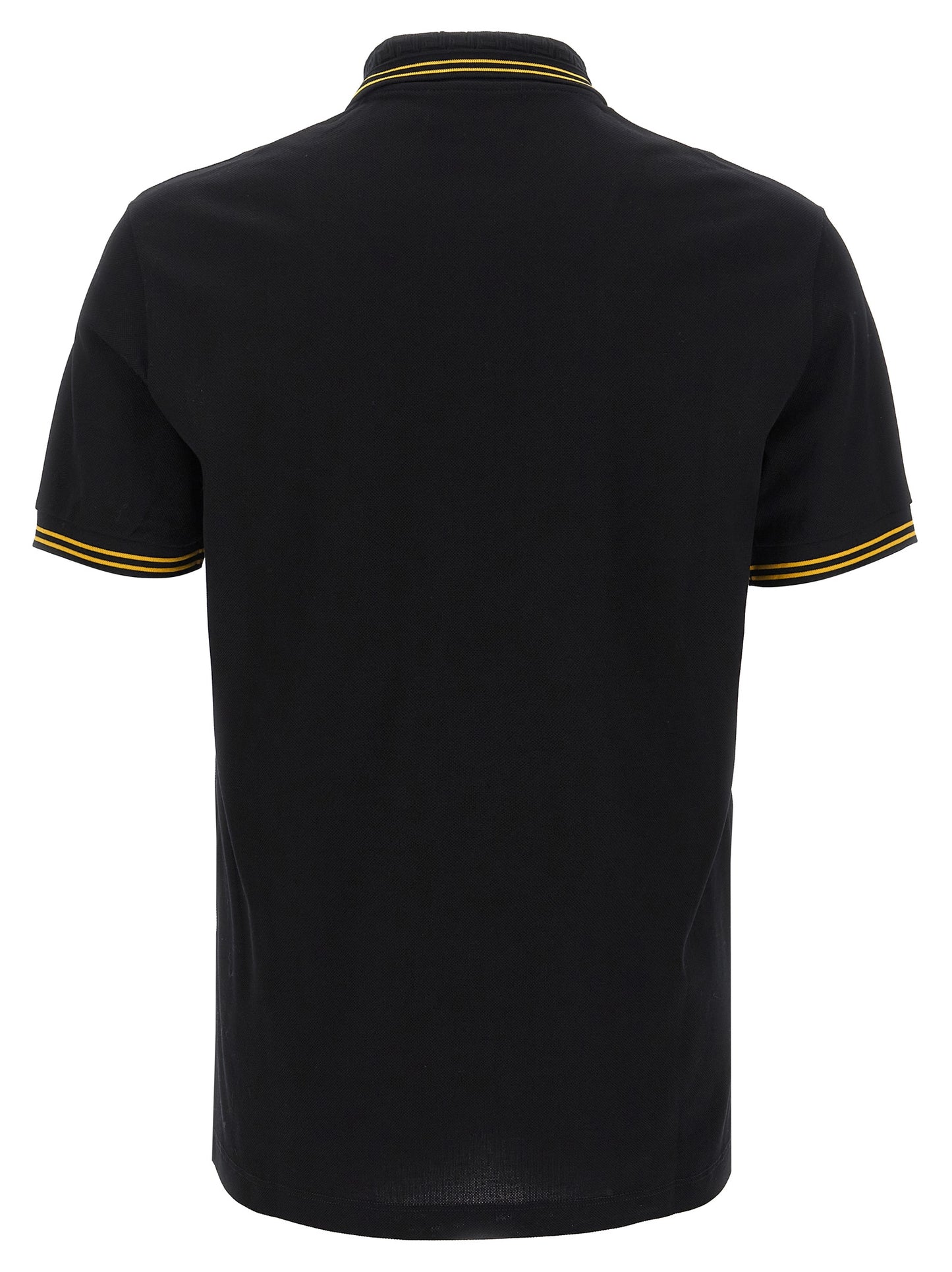 Black Cotton Polo Shirt